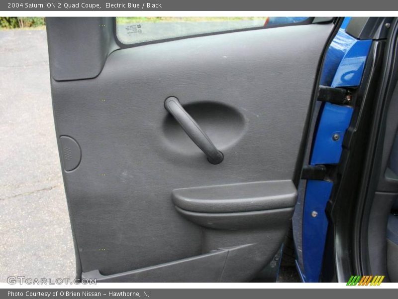 Electric Blue / Black 2004 Saturn ION 2 Quad Coupe