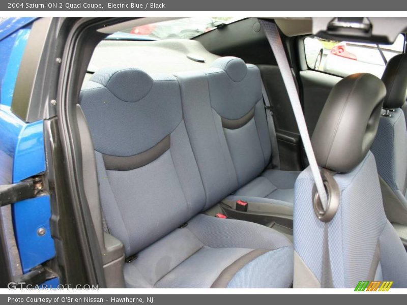 Electric Blue / Black 2004 Saturn ION 2 Quad Coupe