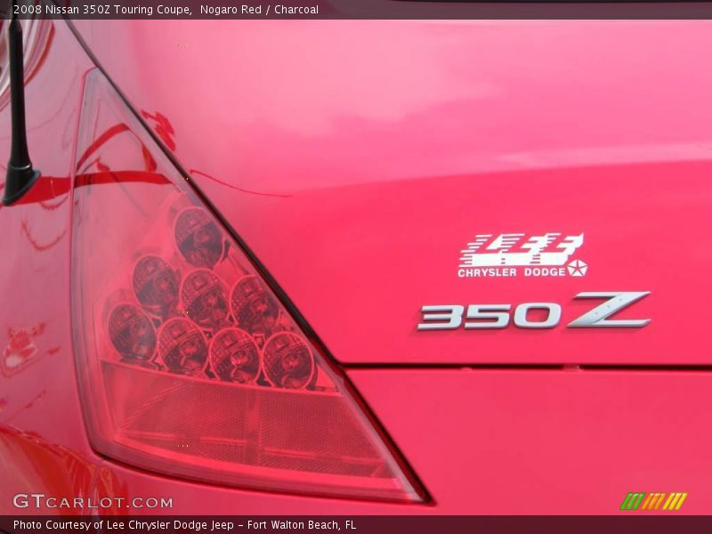 Nogaro Red / Charcoal 2008 Nissan 350Z Touring Coupe