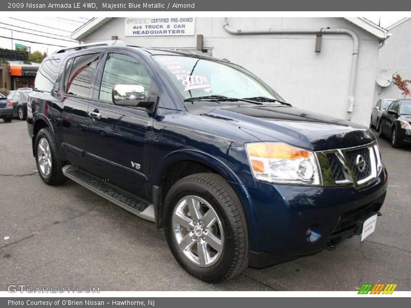 Majestic Blue Metallic / Almond 2009 Nissan Armada LE 4WD