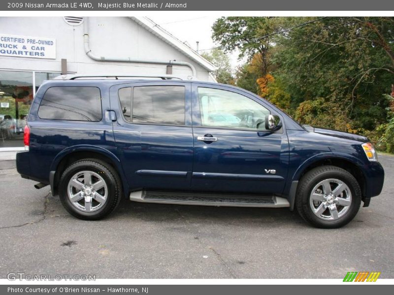 Majestic Blue Metallic / Almond 2009 Nissan Armada LE 4WD