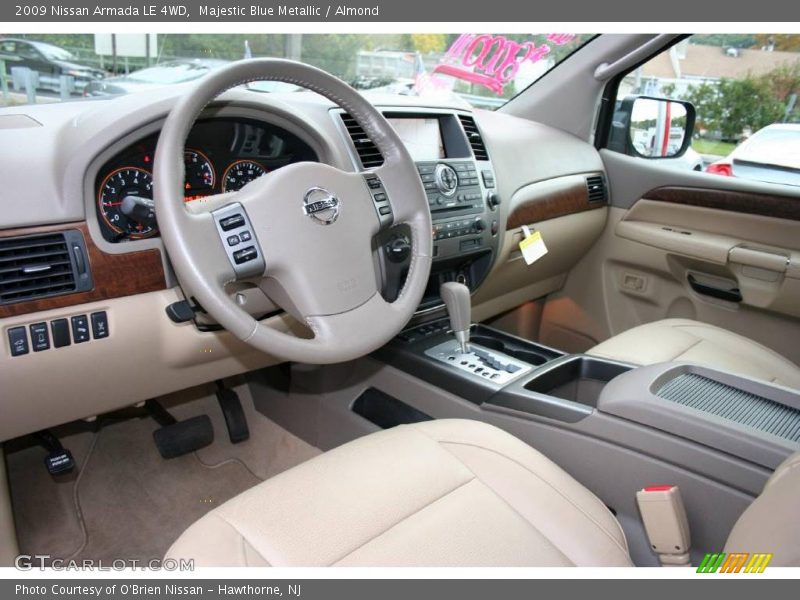 Majestic Blue Metallic / Almond 2009 Nissan Armada LE 4WD