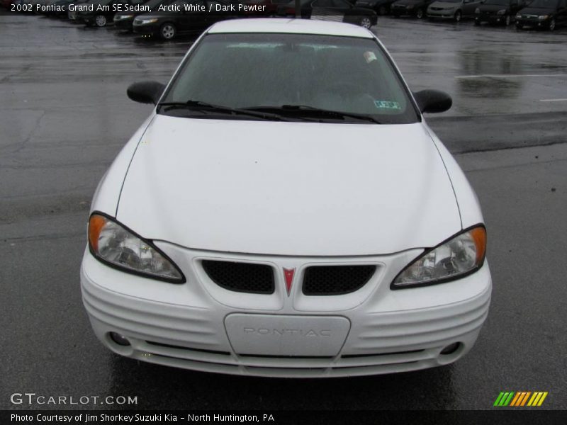 Arctic White / Dark Pewter 2002 Pontiac Grand Am SE Sedan