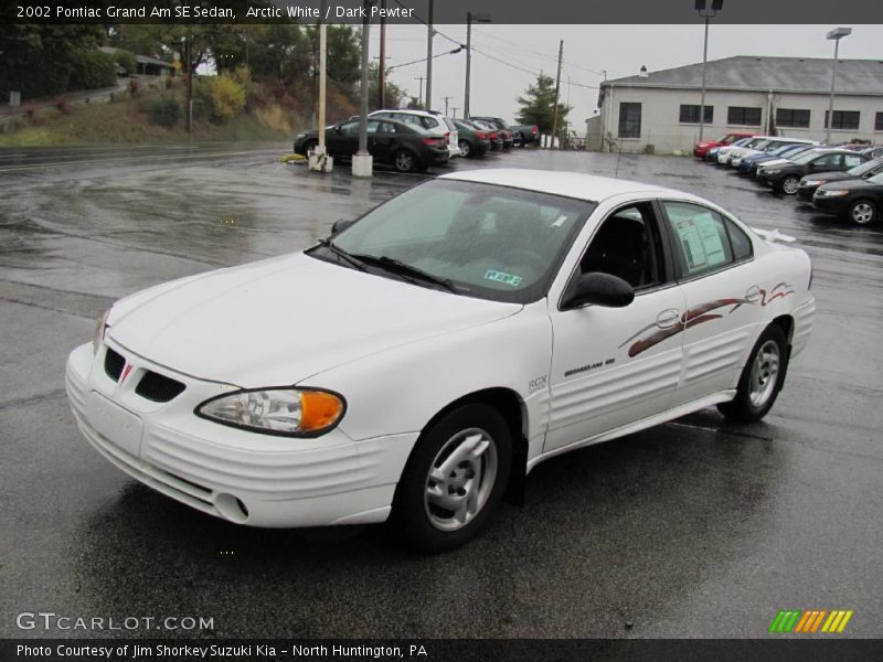 Arctic White / Dark Pewter 2002 Pontiac Grand Am SE Sedan