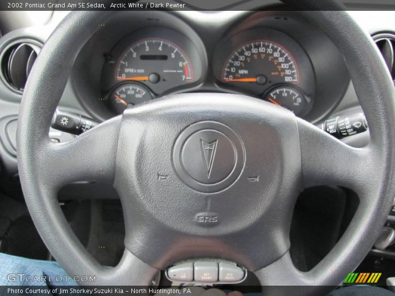 Arctic White / Dark Pewter 2002 Pontiac Grand Am SE Sedan