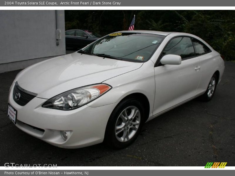 Arctic Frost Pearl / Dark Stone Gray 2004 Toyota Solara SLE Coupe