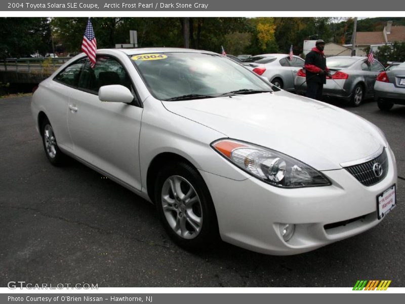 Arctic Frost Pearl / Dark Stone Gray 2004 Toyota Solara SLE Coupe