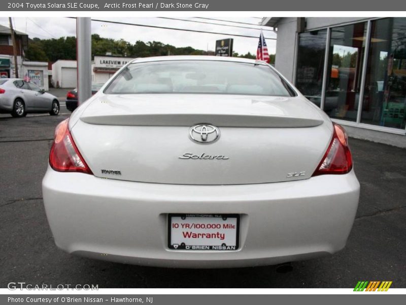 Arctic Frost Pearl / Dark Stone Gray 2004 Toyota Solara SLE Coupe