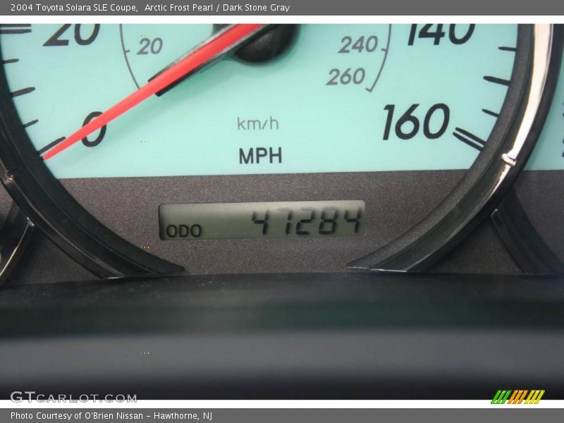 Arctic Frost Pearl / Dark Stone Gray 2004 Toyota Solara SLE Coupe