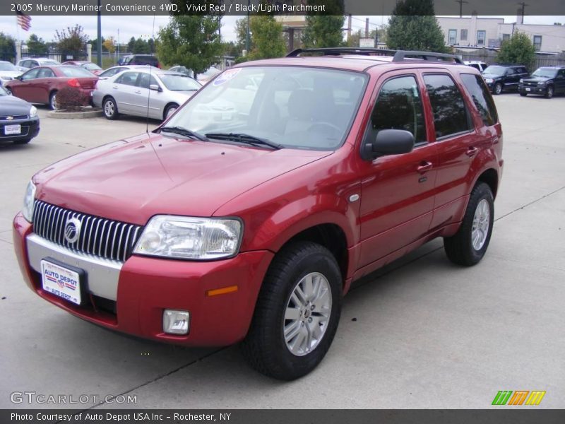 Vivid Red / Black/Light Parchment 2005 Mercury Mariner Convenience 4WD