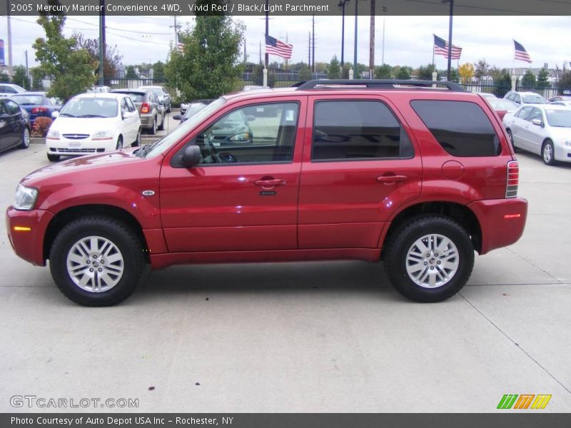 Vivid Red / Black/Light Parchment 2005 Mercury Mariner Convenience 4WD