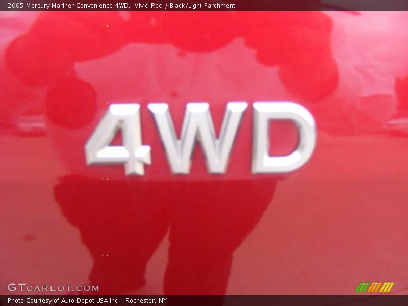 Vivid Red / Black/Light Parchment 2005 Mercury Mariner Convenience 4WD