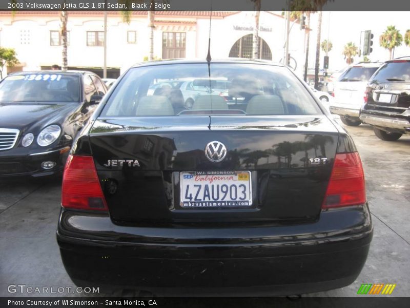 Black / Beige 2003 Volkswagen Jetta GLS 1.8T Sedan