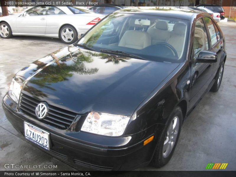 Black / Beige 2003 Volkswagen Jetta GLS 1.8T Sedan