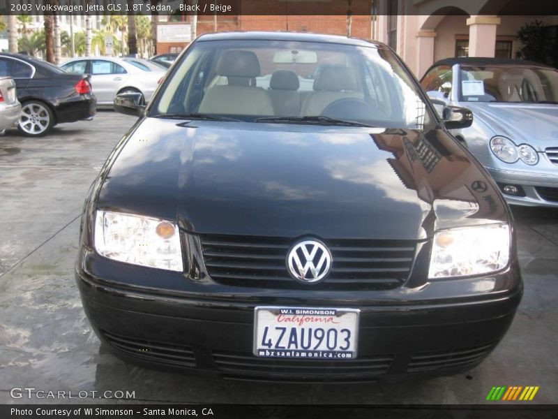 Black / Beige 2003 Volkswagen Jetta GLS 1.8T Sedan