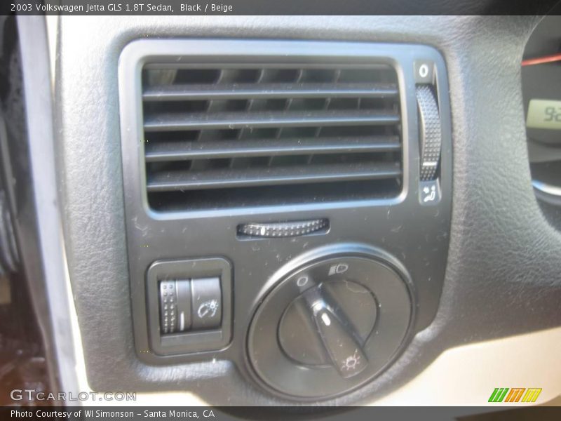 Black / Beige 2003 Volkswagen Jetta GLS 1.8T Sedan