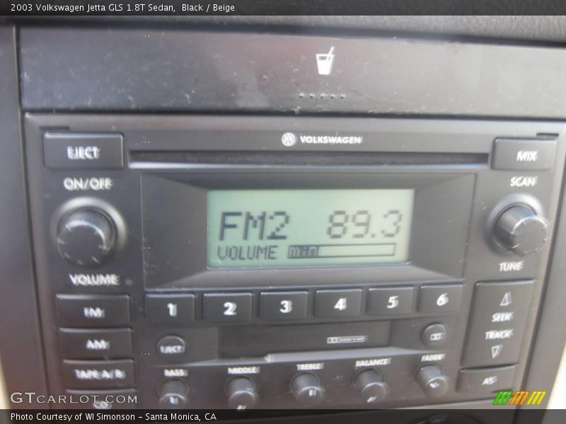 Black / Beige 2003 Volkswagen Jetta GLS 1.8T Sedan