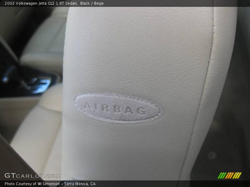 Black / Beige 2003 Volkswagen Jetta GLS 1.8T Sedan