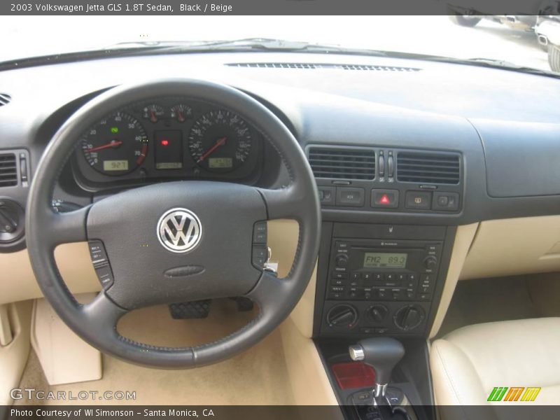 Black / Beige 2003 Volkswagen Jetta GLS 1.8T Sedan