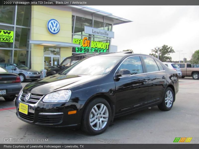 Black Uni / Anthracite 2009 Volkswagen Jetta TDI Sedan