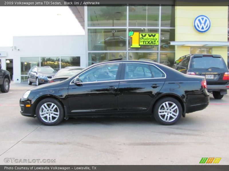 Black Uni / Anthracite 2009 Volkswagen Jetta TDI Sedan