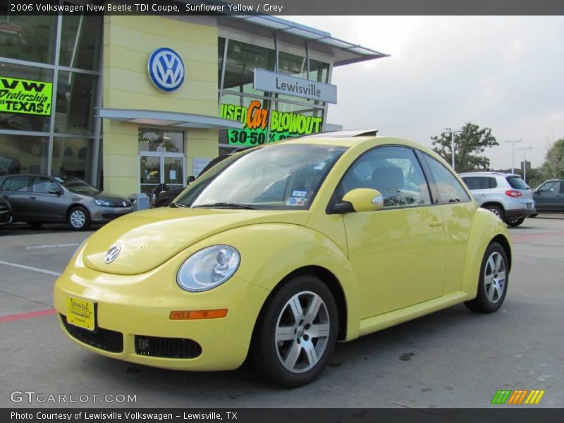 Sunflower Yellow / Grey 2006 Volkswagen New Beetle TDI Coupe