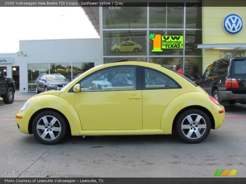 Sunflower Yellow / Grey 2006 Volkswagen New Beetle TDI Coupe