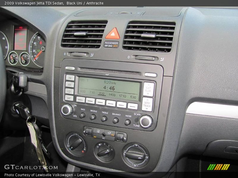 Black Uni / Anthracite 2009 Volkswagen Jetta TDI Sedan