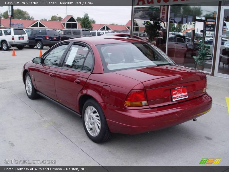 Medium Red / Gray 1999 Saturn S Series SL2 Sedan