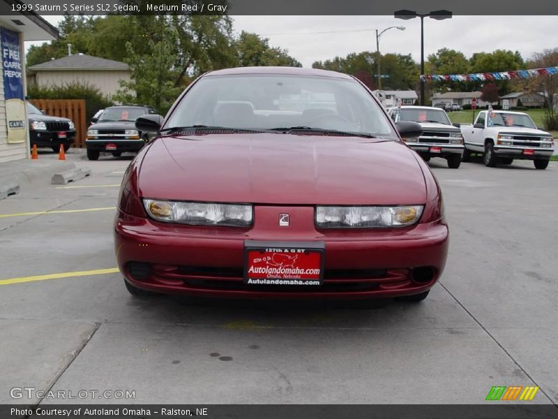 Medium Red / Gray 1999 Saturn S Series SL2 Sedan