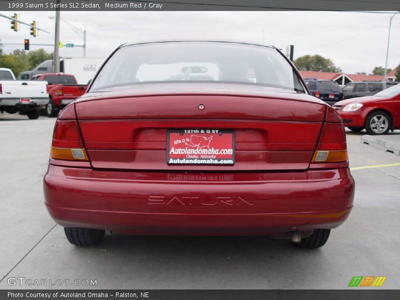 Medium Red / Gray 1999 Saturn S Series SL2 Sedan
