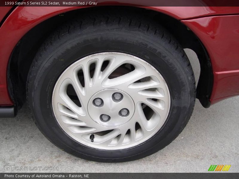 Medium Red / Gray 1999 Saturn S Series SL2 Sedan