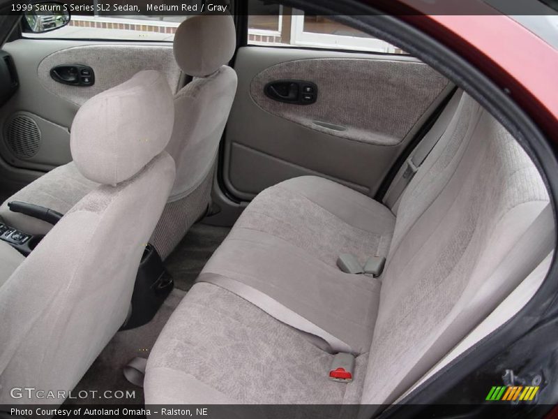 Medium Red / Gray 1999 Saturn S Series SL2 Sedan