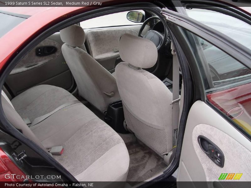 Medium Red / Gray 1999 Saturn S Series SL2 Sedan