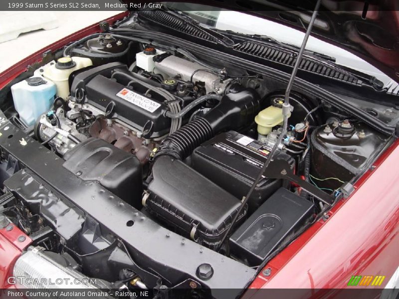 Medium Red / Gray 1999 Saturn S Series SL2 Sedan
