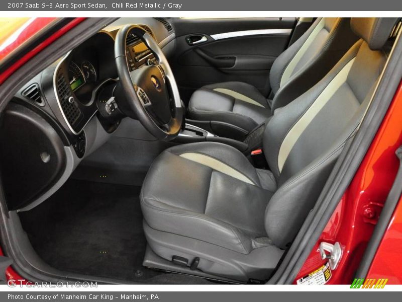 Chili Red Metallic / Gray 2007 Saab 9-3 Aero Sport Sedan