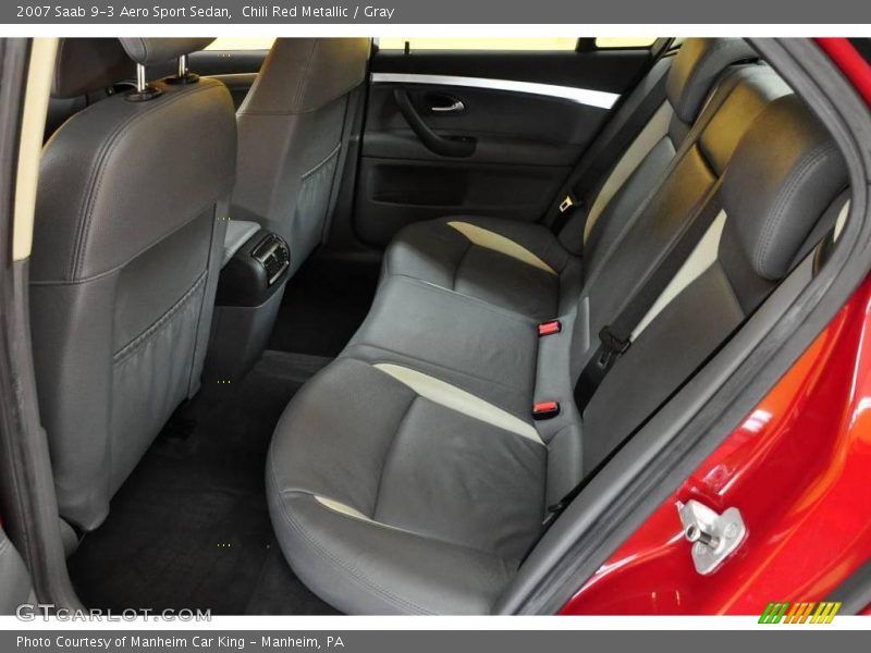 Chili Red Metallic / Gray 2007 Saab 9-3 Aero Sport Sedan
