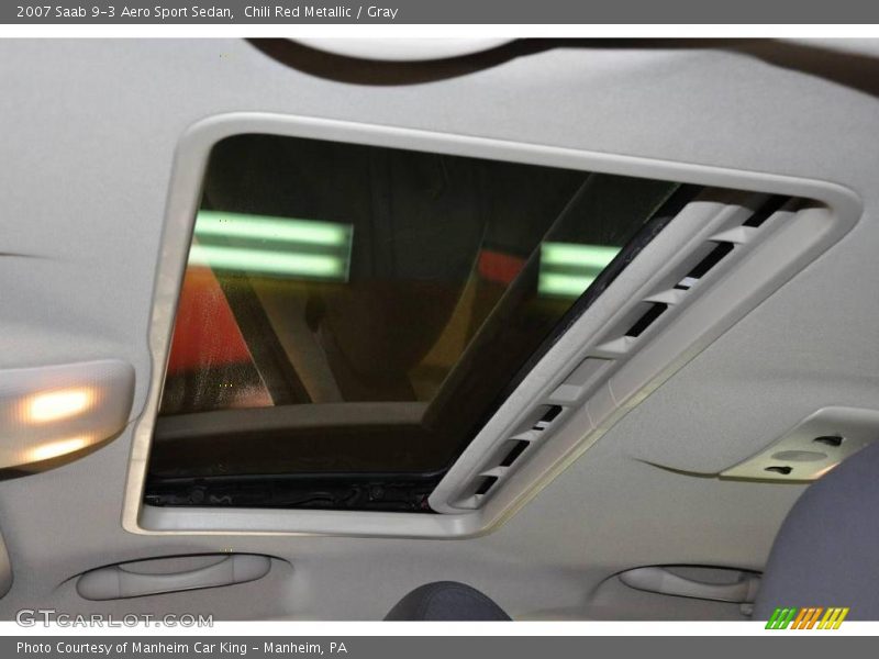 Chili Red Metallic / Gray 2007 Saab 9-3 Aero Sport Sedan