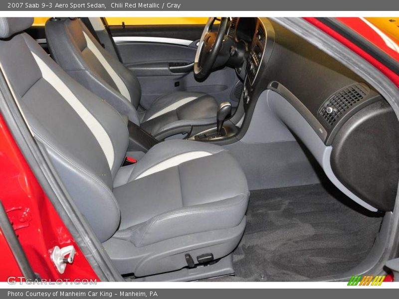 Chili Red Metallic / Gray 2007 Saab 9-3 Aero Sport Sedan