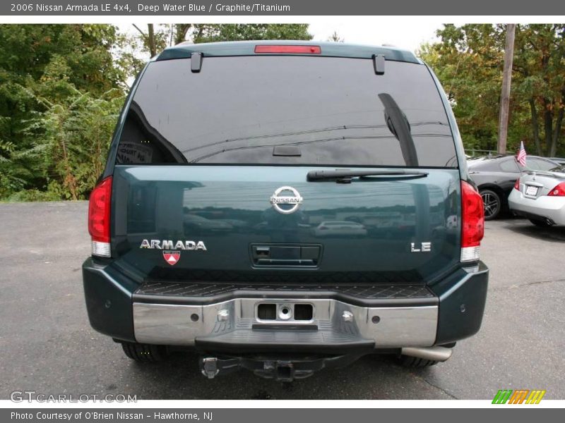 Deep Water Blue / Graphite/Titanium 2006 Nissan Armada LE 4x4