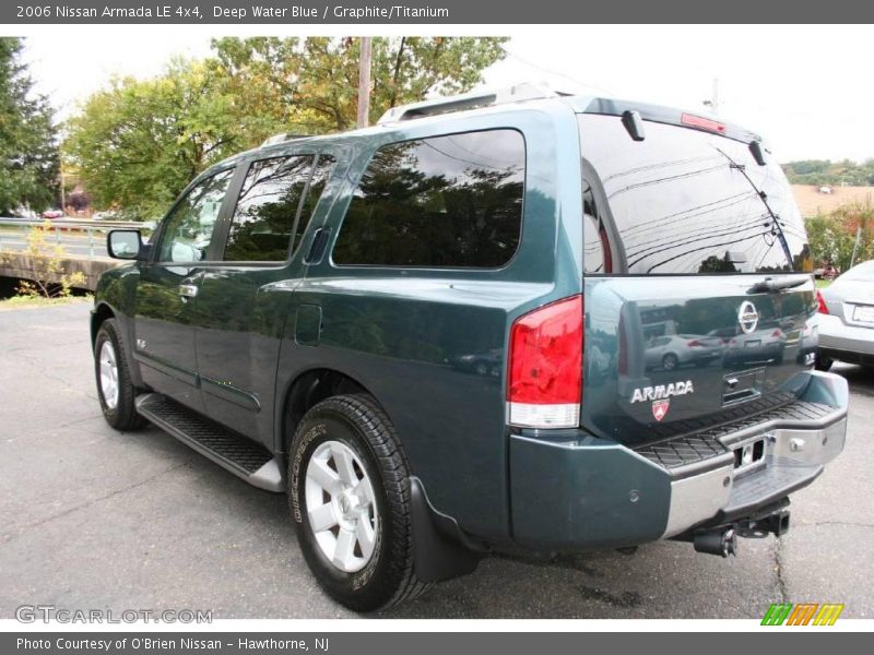 Deep Water Blue / Graphite/Titanium 2006 Nissan Armada LE 4x4