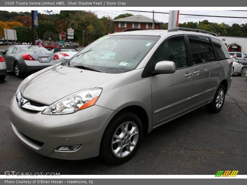 Silver Shadow Pearl / Stone Gray 2006 Toyota Sienna Limited AWD