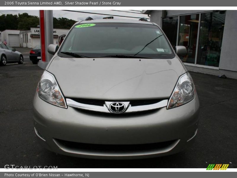 Silver Shadow Pearl / Stone Gray 2006 Toyota Sienna Limited AWD