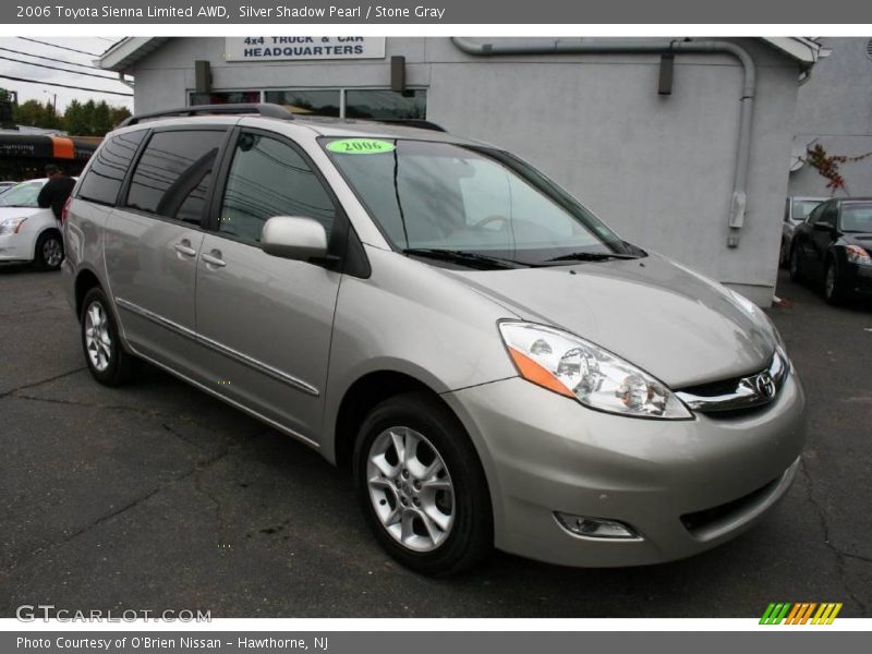 Silver Shadow Pearl / Stone Gray 2006 Toyota Sienna Limited AWD