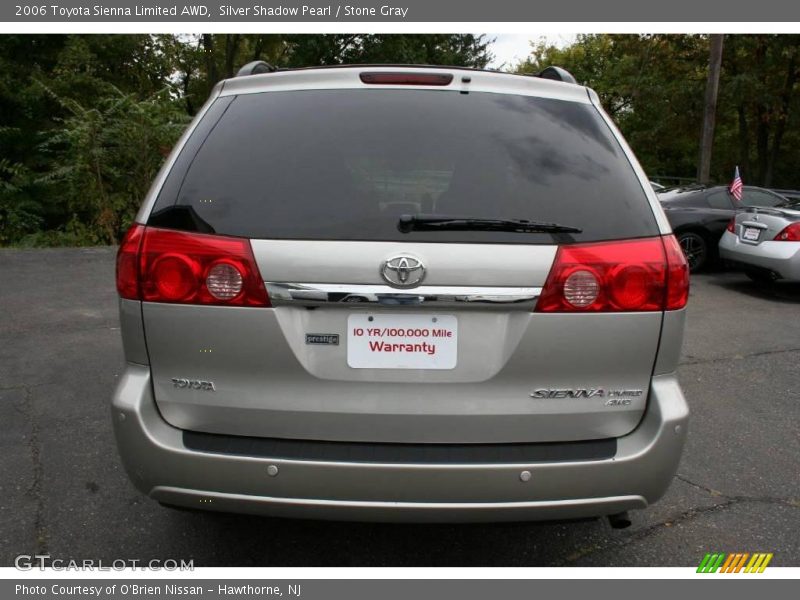 Silver Shadow Pearl / Stone Gray 2006 Toyota Sienna Limited AWD