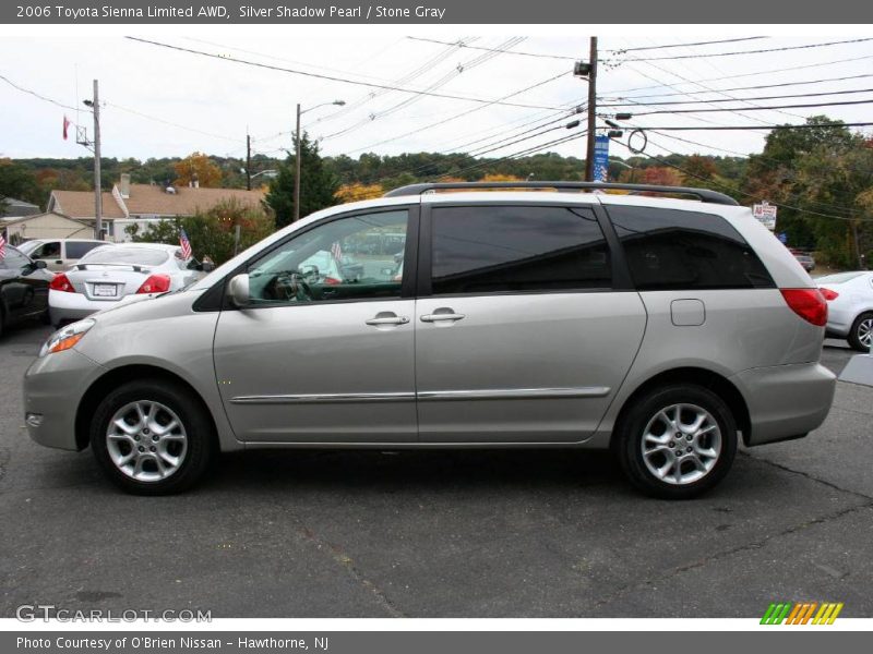 Silver Shadow Pearl / Stone Gray 2006 Toyota Sienna Limited AWD
