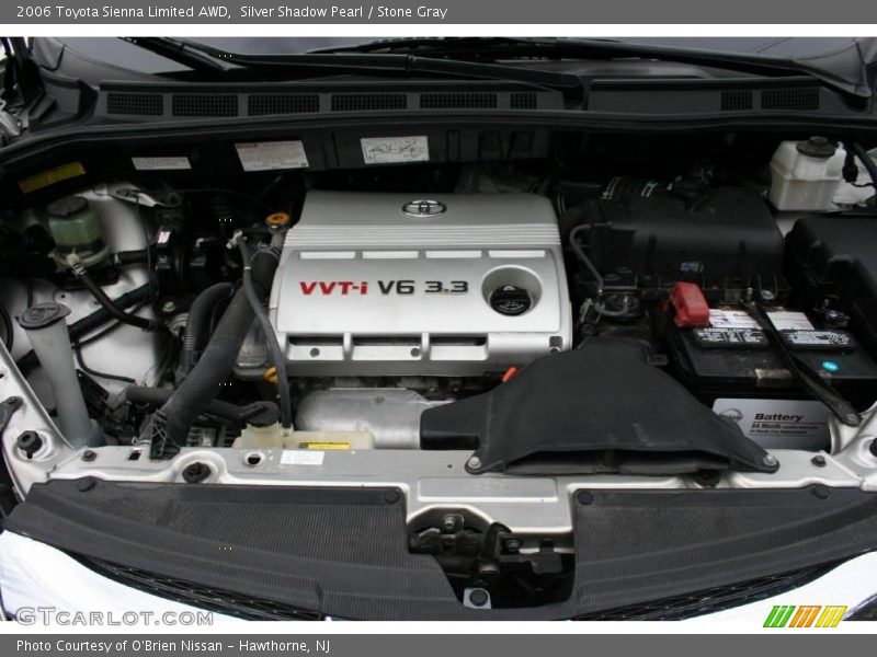 Silver Shadow Pearl / Stone Gray 2006 Toyota Sienna Limited AWD