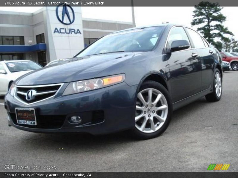 Carbon Gray Pearl / Ebony Black 2006 Acura TSX Sedan