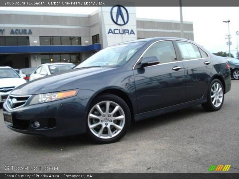 Carbon Gray Pearl / Ebony Black 2006 Acura TSX Sedan