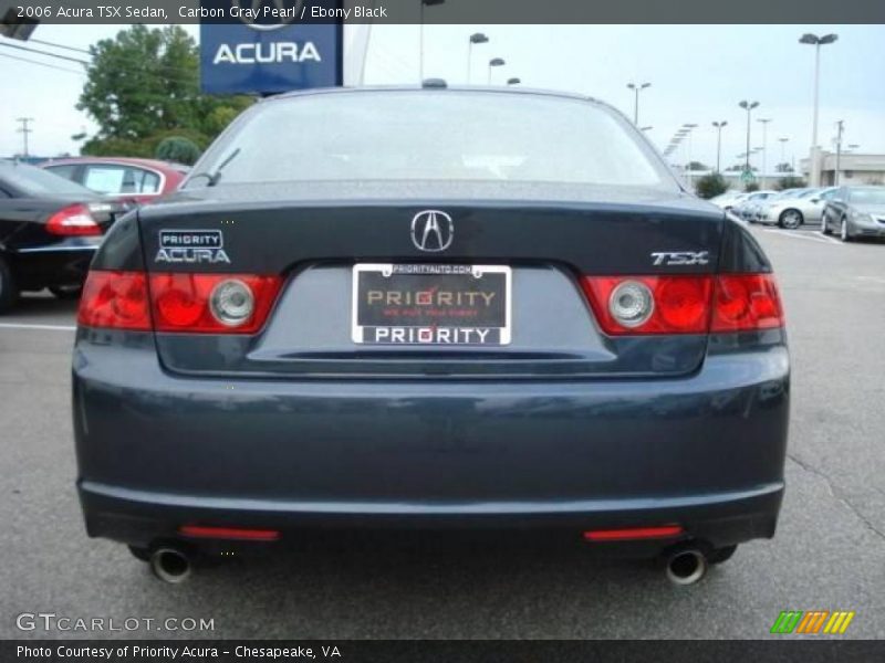 Carbon Gray Pearl / Ebony Black 2006 Acura TSX Sedan